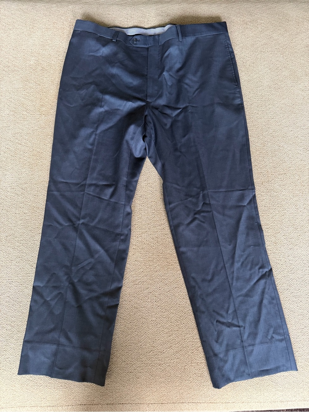 Tommy Hilfiger Tyler Navy Blue Worsted Wool Dress Pants 40x30 NWT